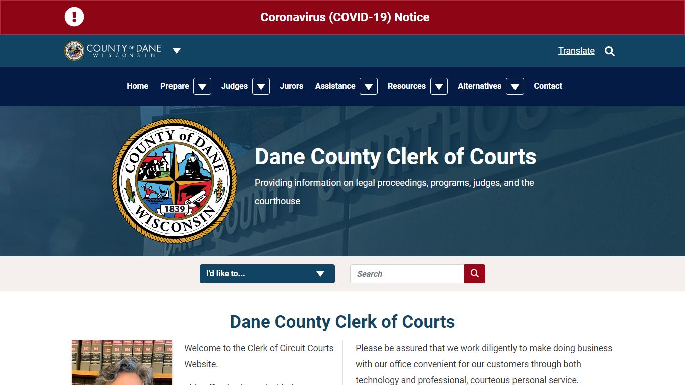 Home Page | Dane County Clerk of Courts
